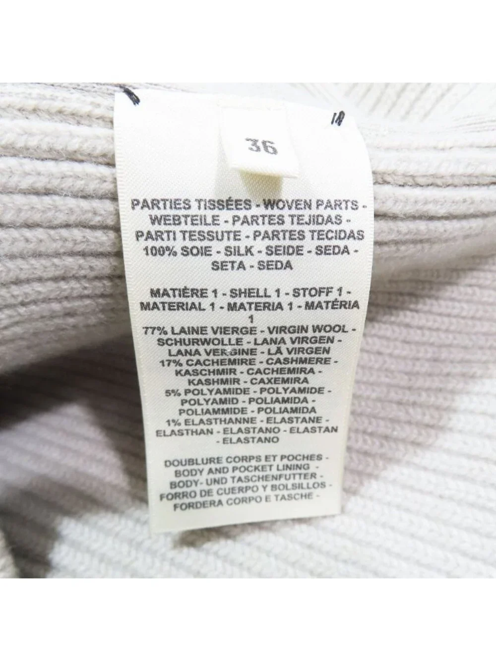 Hermes Twill Rene Cassil Scarf Print Knit Contrast Quilted Long Down Jacket - Picture 9 of 11